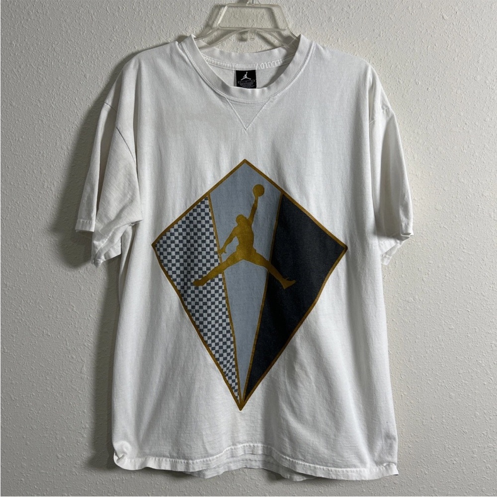 Vintage Michael Jordan Air Jordan Jumpman T-Shirt White Men’s Size Large Cotton